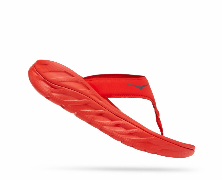 Footwear * | Hoka Women'S Ora Recovery Flip (Fcst Fiesta/Castlerock)