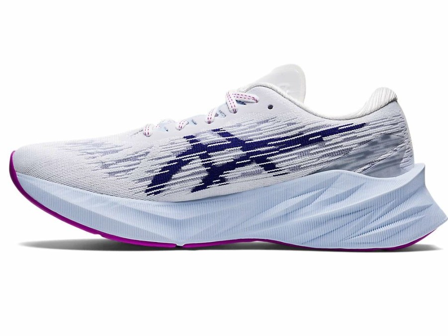 Footwear * | Asics Women'S Novablast 3 (100 White/Dive Blue)