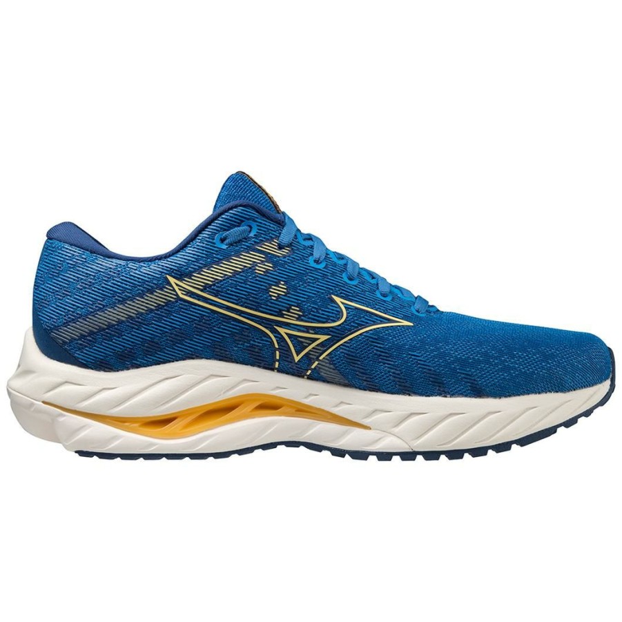 Footwear * | Mizuno Men'S Wave Inspire 19 (Sk2B Snorkel Blue/Pale Marigold)