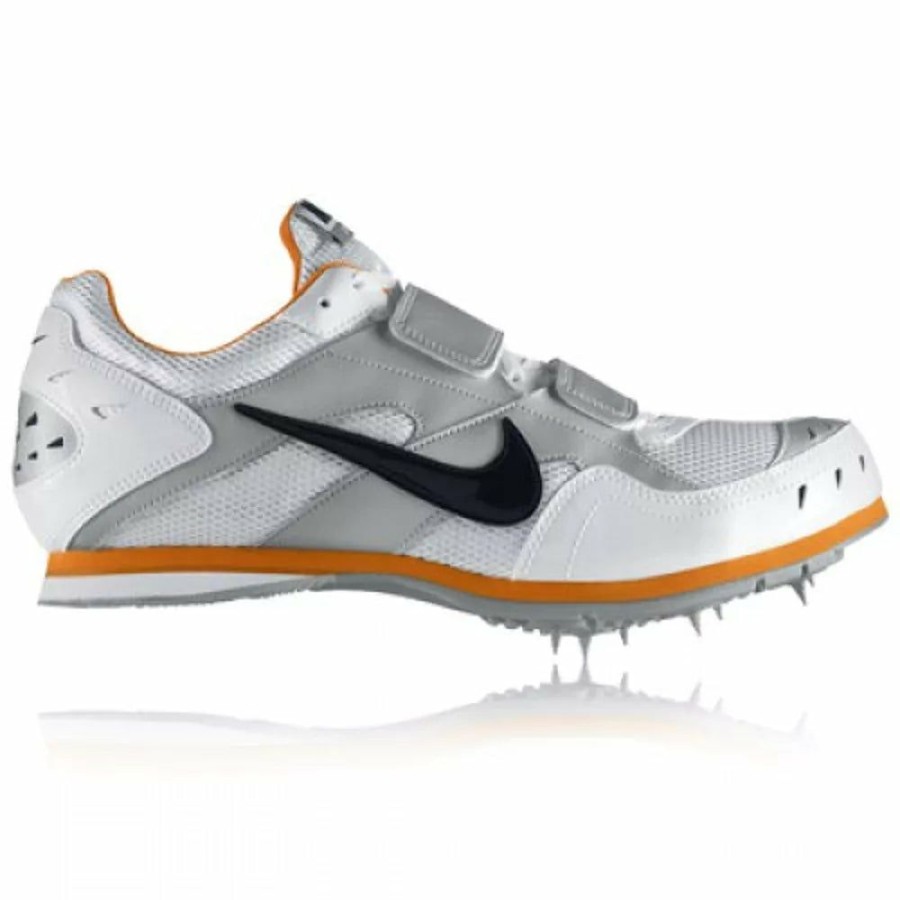 Footwear * | Nike Unisex Zoom Triple Jump 2 (101 White/Black-Total Orange-Metallic Silver)