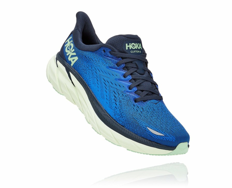 Footwear * | Hoka Men'S Clifton 8 (Dbos Dazzling Blue/Outer Space)