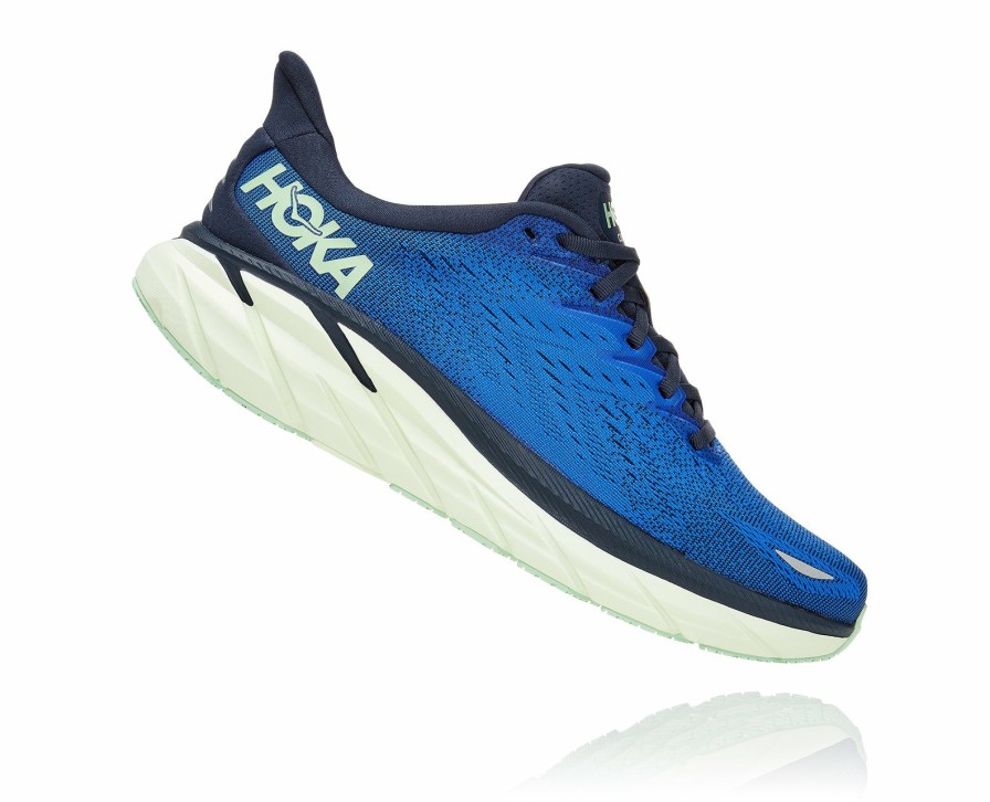 Footwear * | Hoka Men'S Clifton 8 (Dbos Dazzling Blue/Outer Space)