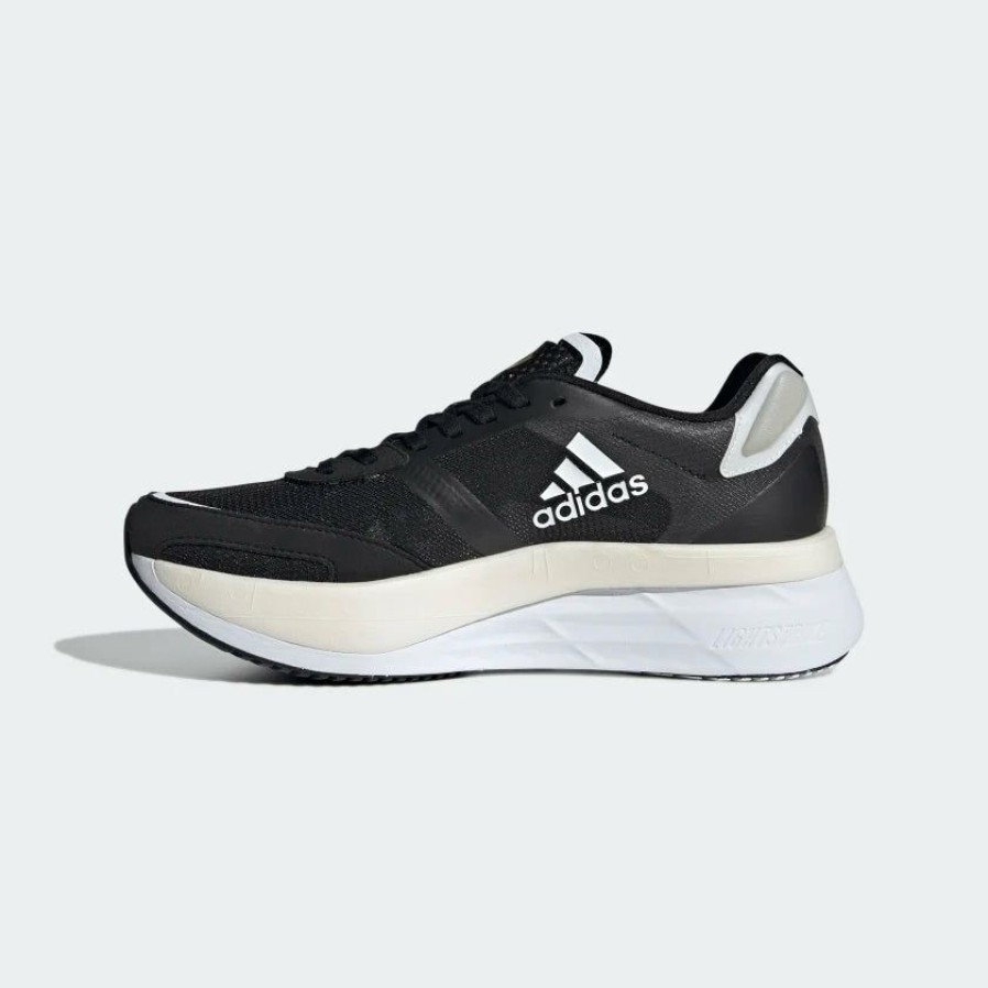 Footwear * | Adidas Women'S Adizero Boston 10 (Core Black / Cloud White / Gold Metallic)