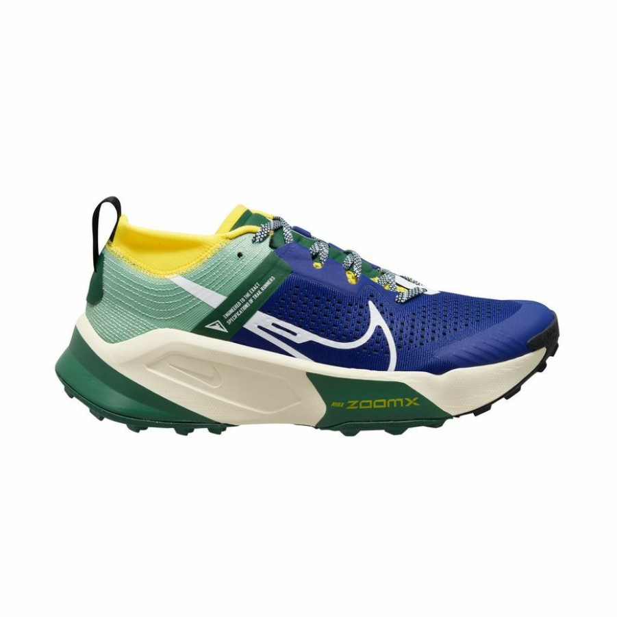 Footwear * | Nike Men'S Zoomx Zegama Trail (400 Deep Royal Blue/White/Yellow Strike)