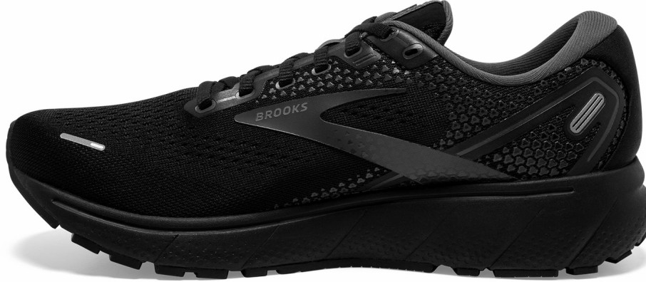 Footwear * | Brooks Men'S Ghost 14 (020 Black/Black/Ebony)