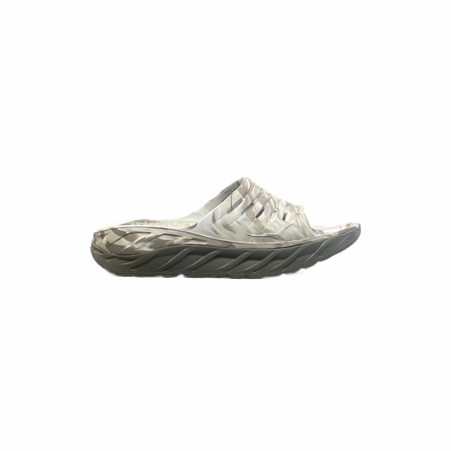 Footwear * | Hoka Unisex Ora Recovery Slide Swirl (Lrsh Lunar Rock/Sharkskin)