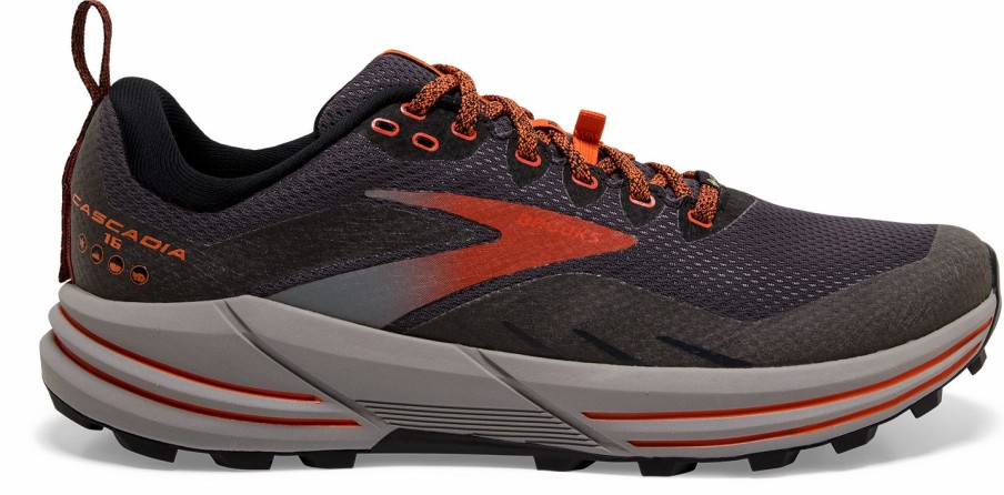 Footwear * | Brooks Men'S Cascadia 16 Gtx (060 Black/Ebony/Cinnabar)