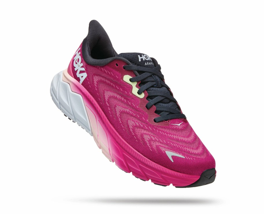 Footwear * | Hoka Women'S Arahi 6 (Ffir Festival Fuchsia/Ibis Rose)