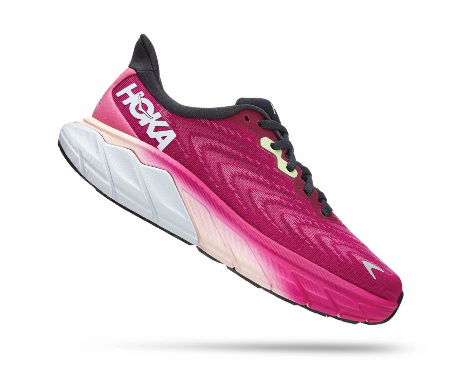 Footwear * | Hoka Women'S Arahi 6 (Ffir Festival Fuchsia/Ibis Rose)