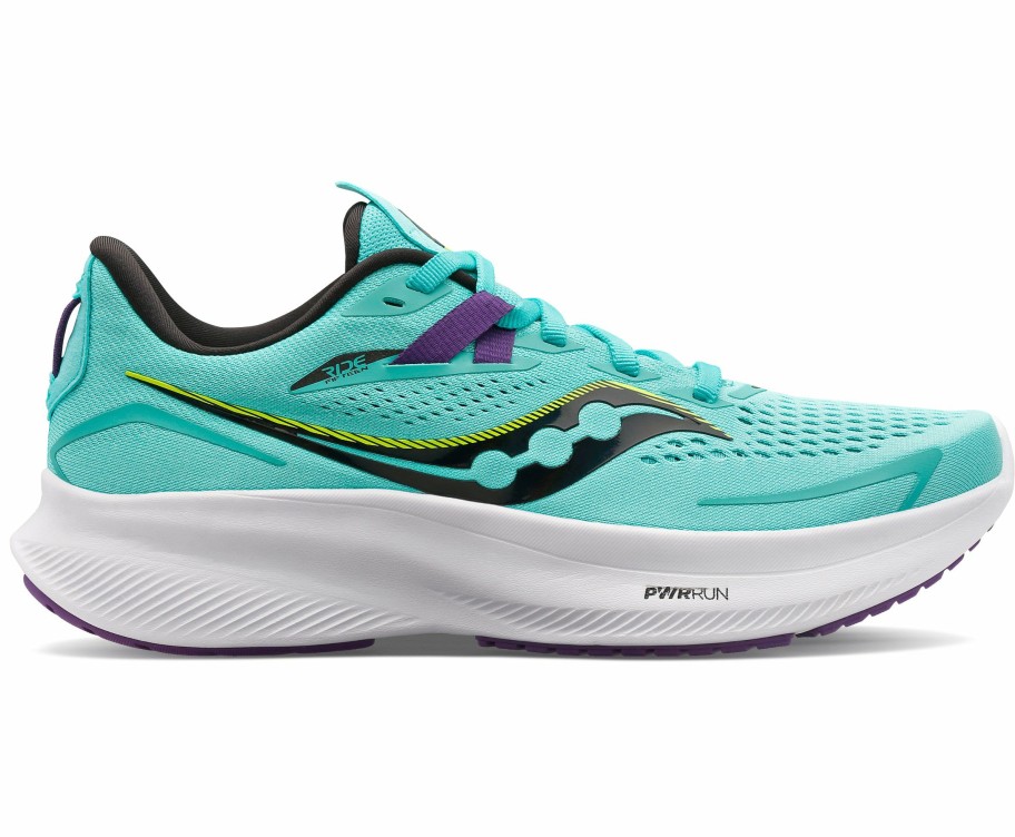 Footwear * | Saucony Women'S Ride 15 (26 Cool Mint/Acid)