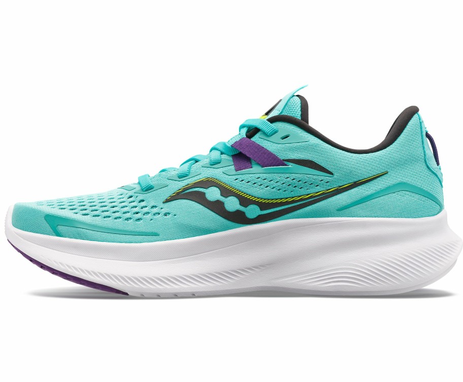 Footwear * | Saucony Women'S Ride 15 (26 Cool Mint/Acid)