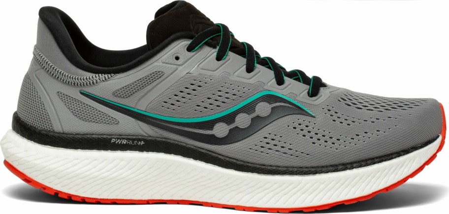 Footwear * | Saucony Men'S Hurricane 23 (20 Alloy/Scarlett)