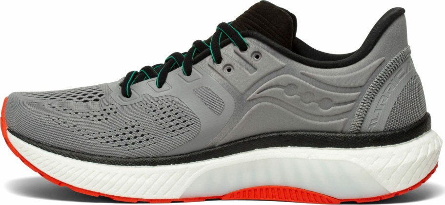 Footwear * | Saucony Men'S Hurricane 23 (20 Alloy/Scarlett)