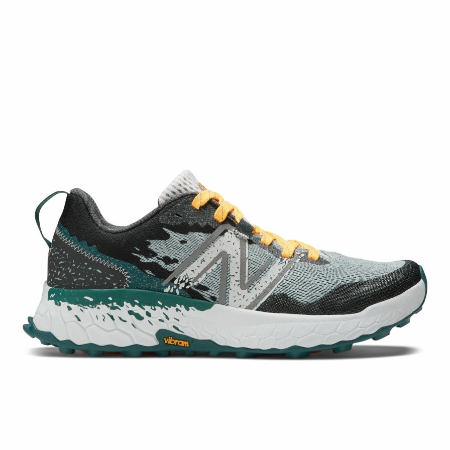 Footwear * | New Balance Men'S Fresh Foam Hierro V7 (I Concrete/Vintage Teal/Hot Marigold)