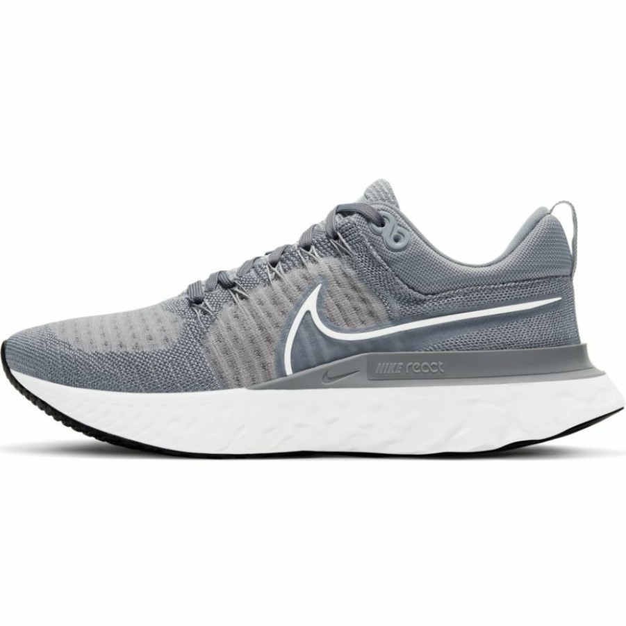 Footwear * | Nike Men'S React Infinity Run Flyknit 2 (001 Particle Grey/White/Grey Fog/Black)