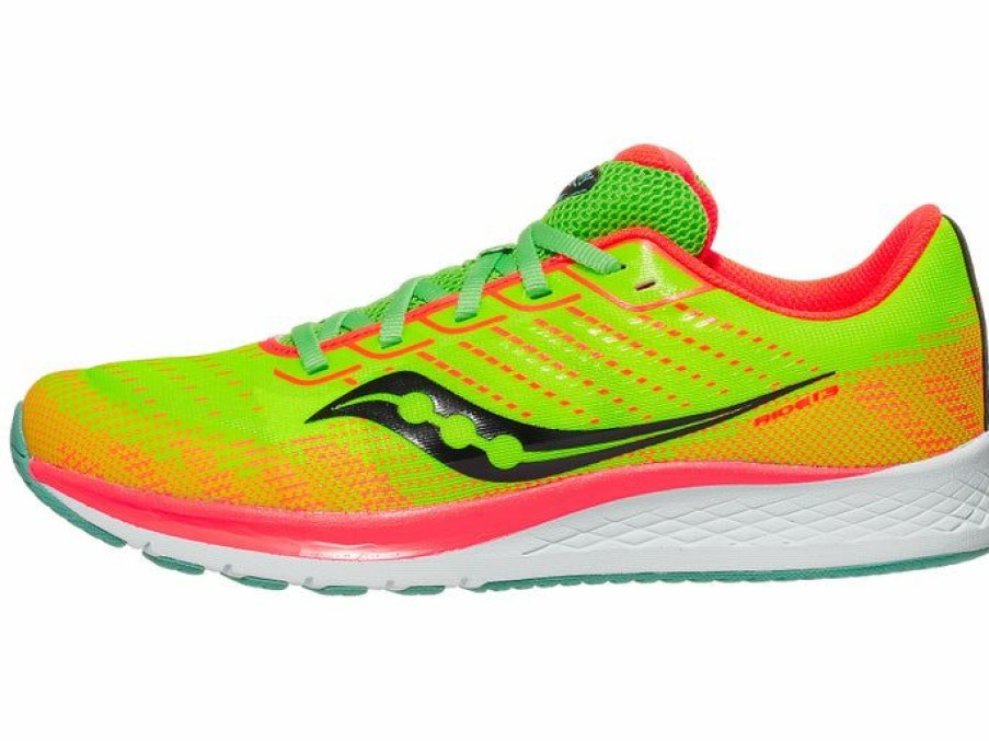 Footwear * | Saucony Kid'S Ride 13 (1 Citron/Mutant)