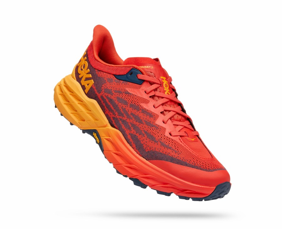 Footwear * | Hoka Men'S Speedgoat 5 (Fryl Fiesta/Radiant Yellow)