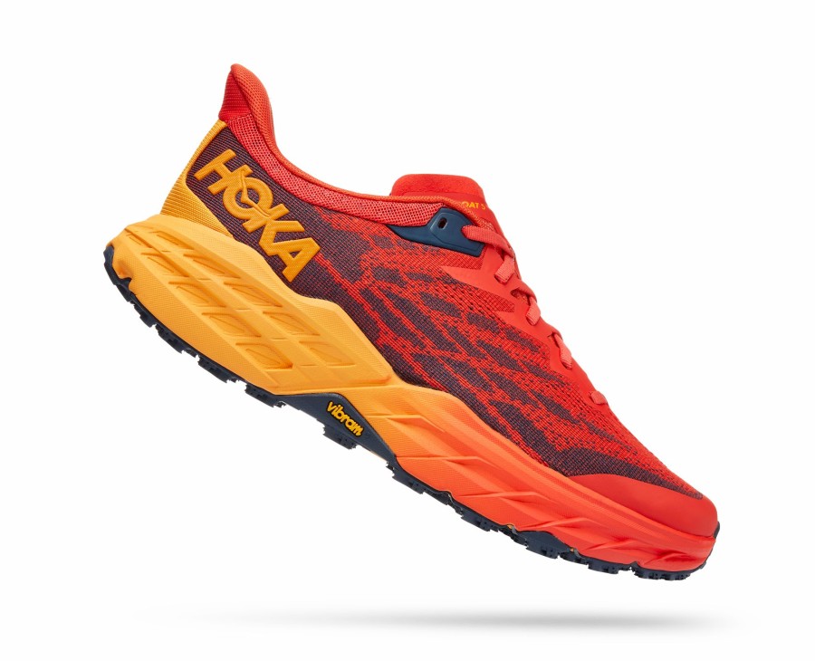 Footwear * | Hoka Men'S Speedgoat 5 (Fryl Fiesta/Radiant Yellow)