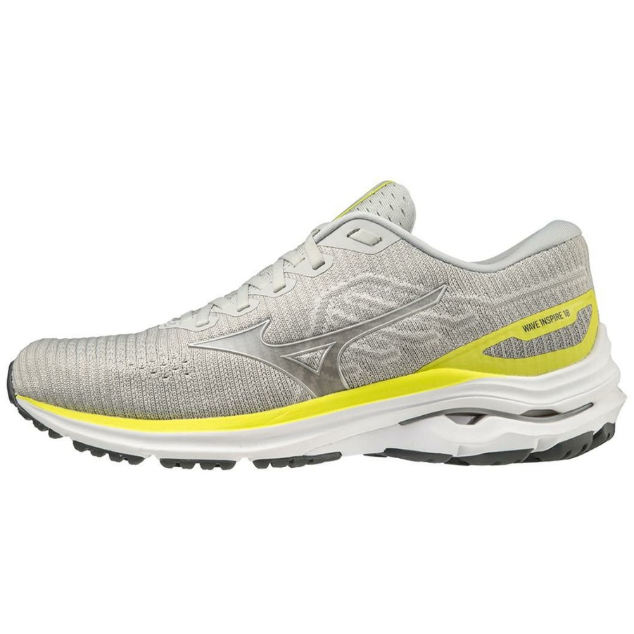 Footwear * | Mizuno Men'S Wave Inspire 18 Waveknit (Ugug Ultimate Grey)