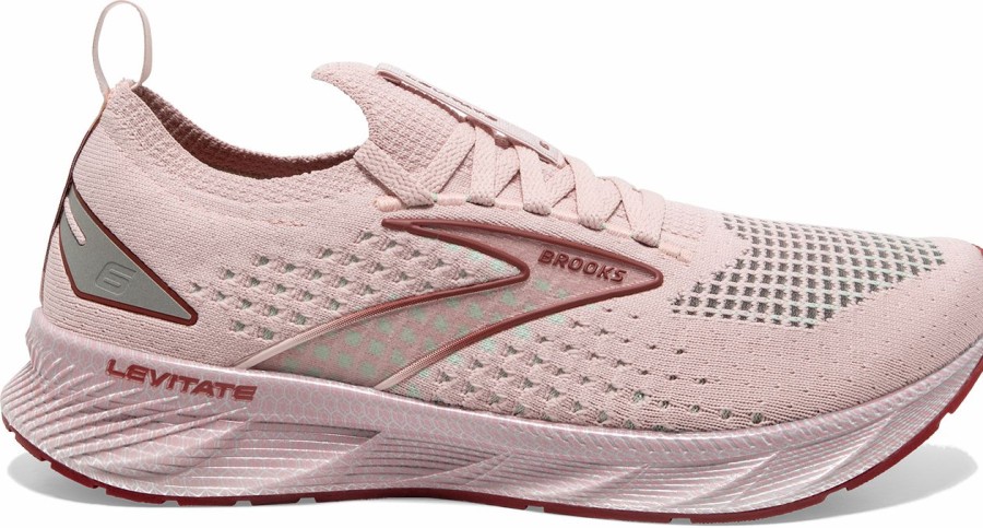 Footwear * | Brooks Women'S Levitate Stealthfit 6 (662 Peach Whip/Pink)