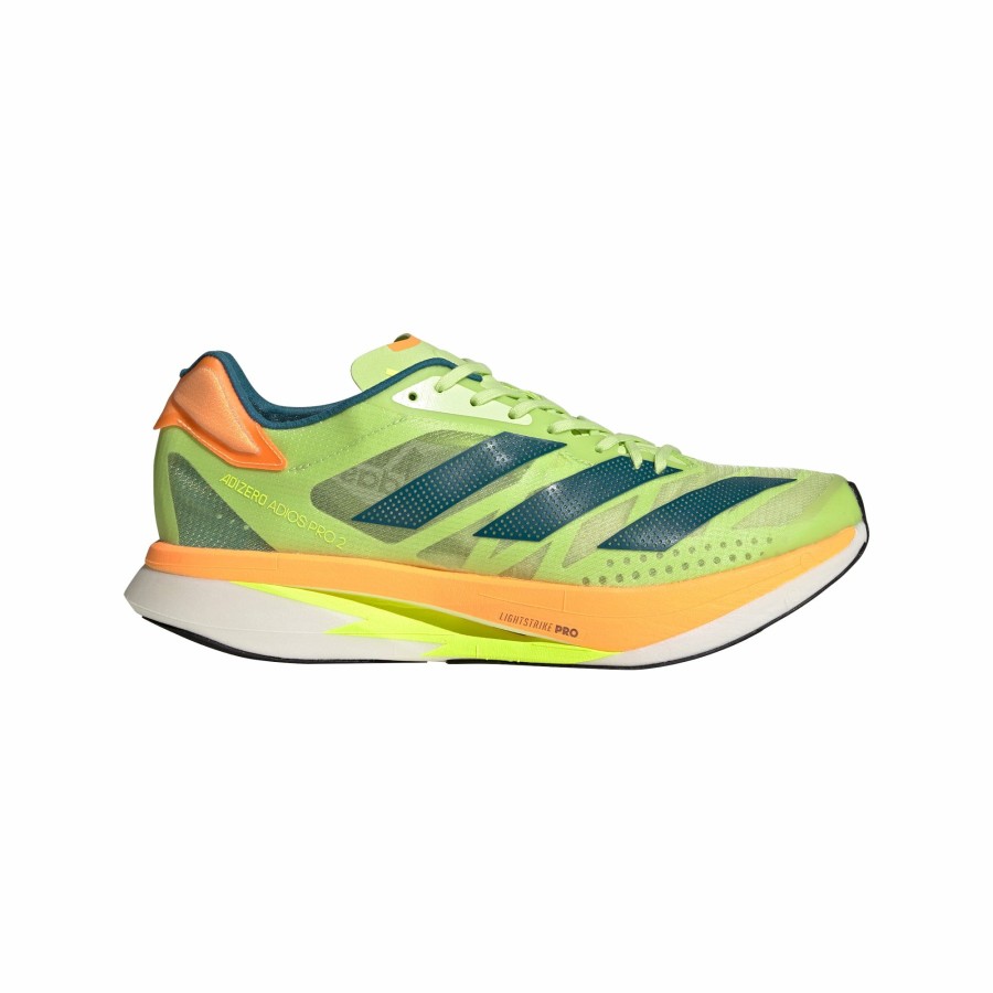 Footwear * | Adidas Unisex Adizero Adios Pro 2 (Pulse Lime/Real Teal/Flash Orange)