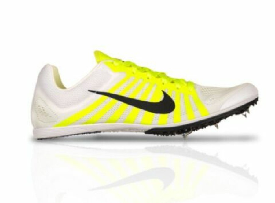 Footwear * | Nike Unisex Zoom D Track Spike (107 White/Black/Volt)