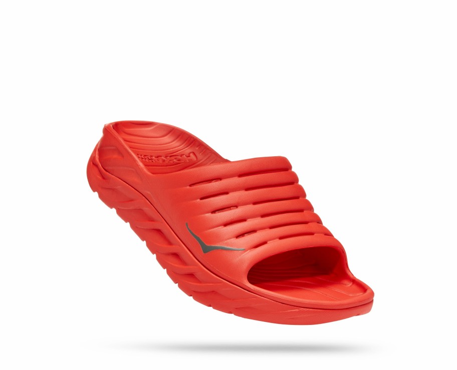 Footwear * | Hoka Unisex Ora Recovery Slide (Fcst Fiesta/Castlerock)