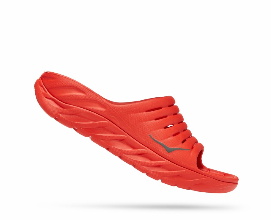 Footwear * | Hoka Unisex Ora Recovery Slide (Fcst Fiesta/Castlerock)