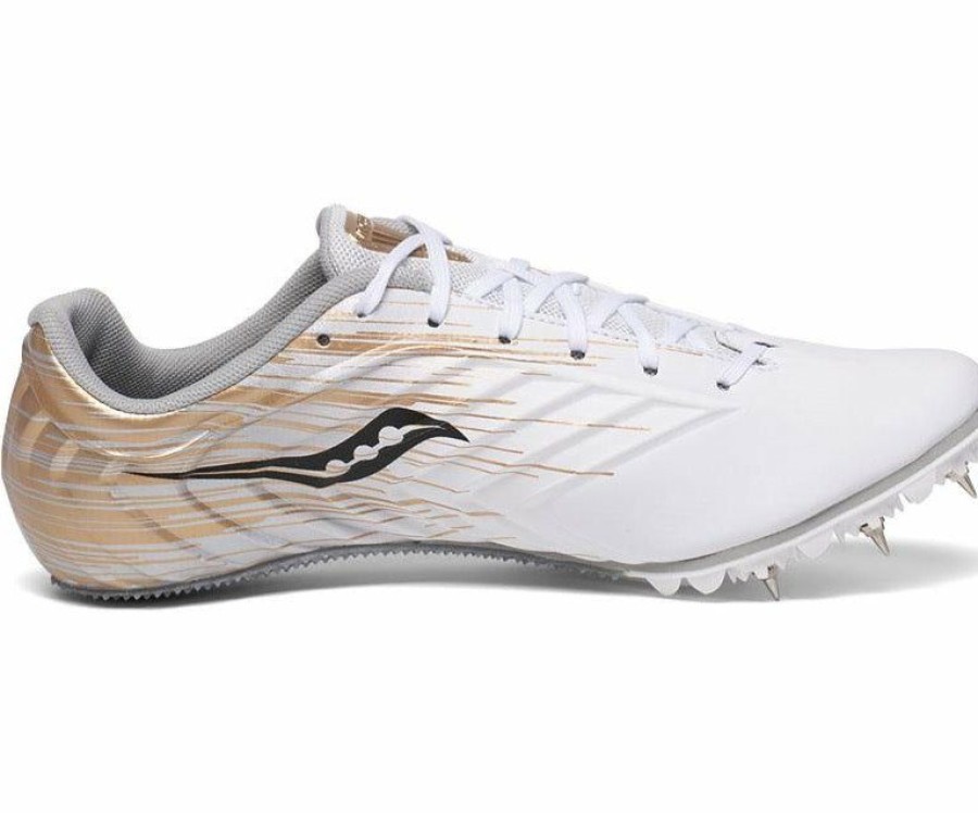 Footwear * | Saucony Women'S Spitfire 5 (3 White/Gold)