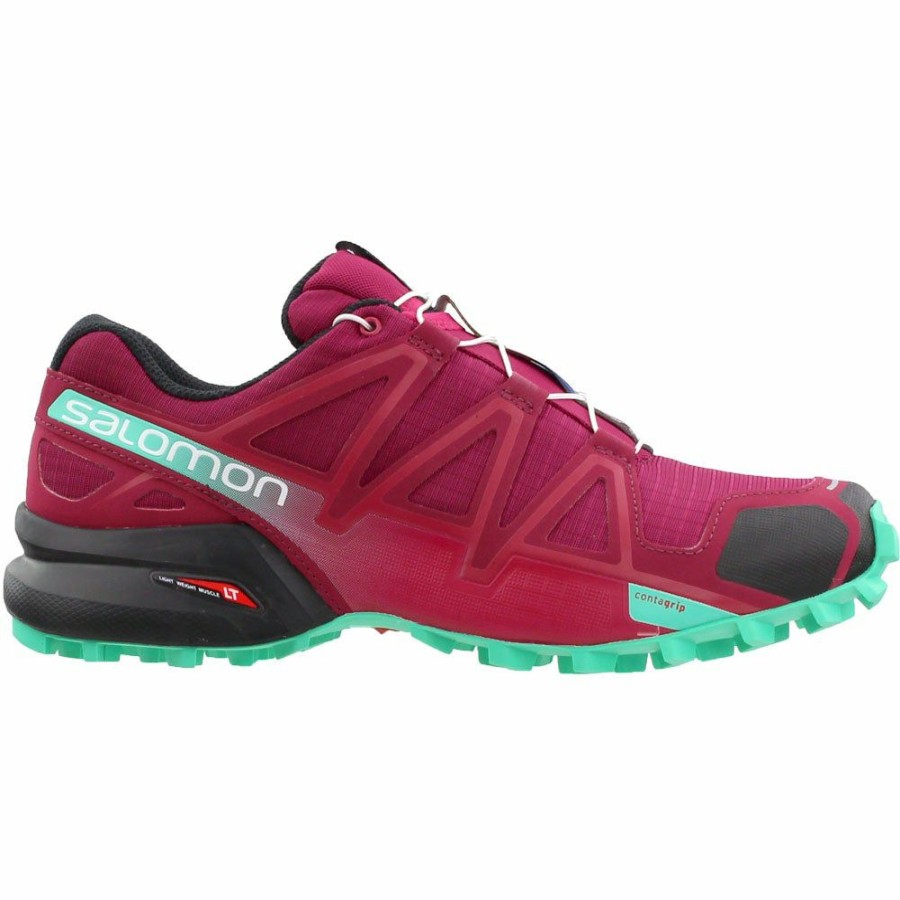 Footwear * | Salomon Women'S Speedcross 4 (Beet Red/Electric Green/Black)