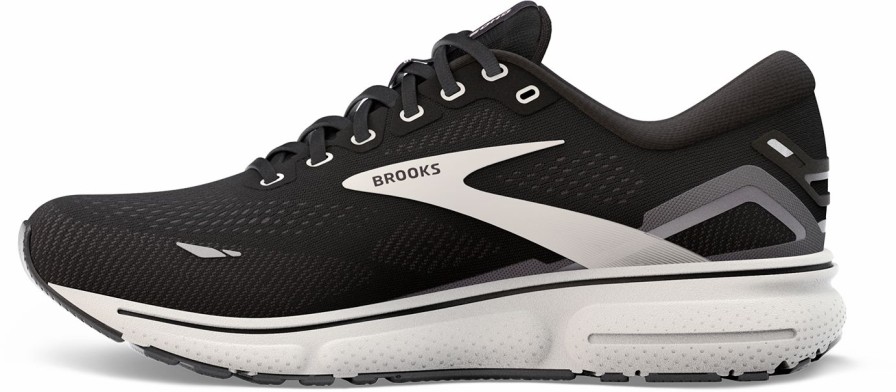 Footwear * | Brooks Men'S Ghost 15 (012 Black/Blackened Pearl/White)