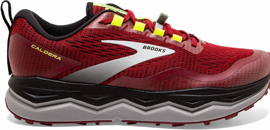 Footwear * | Brooks Men'S Caldera 5 (631 Red/Black/Nightlife)