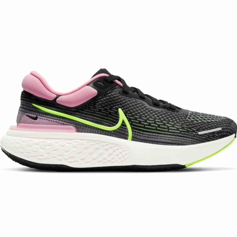 Footwear * | Nike Women'S Zoomx Invincible Run Flyknit (002 Black/Cyber/Elemental Pink