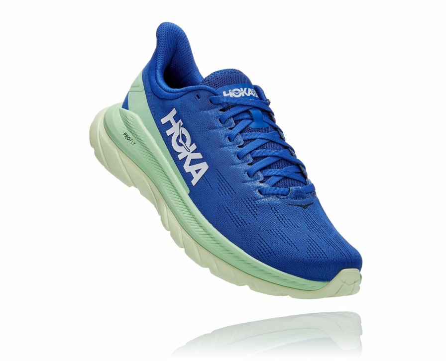 Footwear * | Hoka Men'S Mach 4 (Dbga Dazzling Blue/Green Ash)