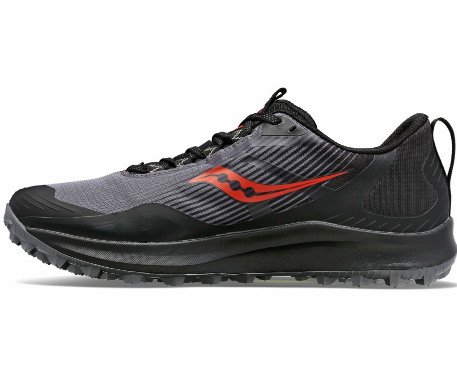 Footwear * | Saucony Men'S Peregrine 12 Gtx (20 Charcoal/Black)