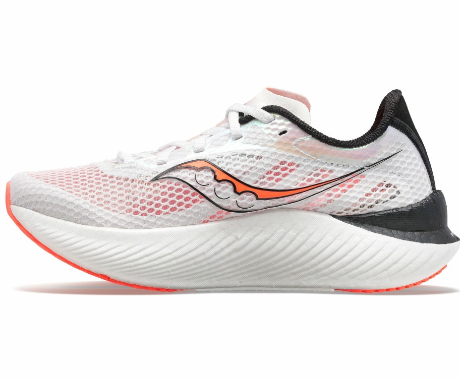 Footwear * | Saucony Men'S Endorphin Pro 3 (85 Black/White/Vizi Red)