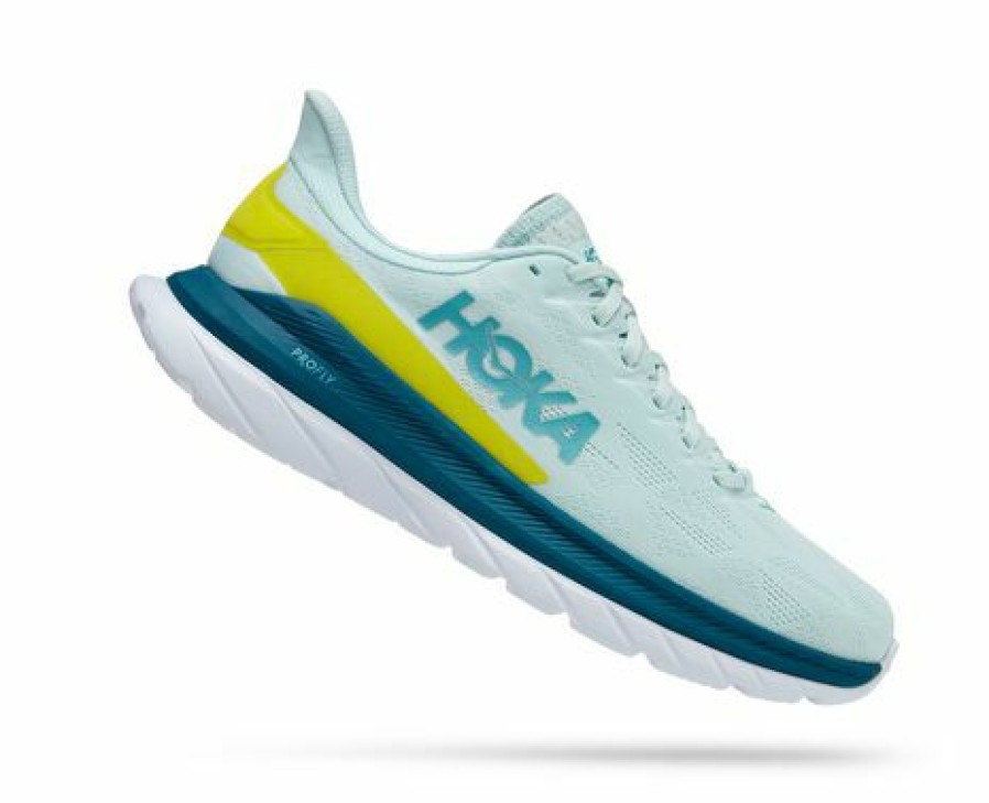 Footwear * | Hoka Men'S Mach 4 (Bgepr Blue Glass/Evening Primrose)