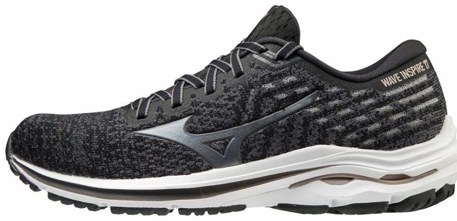 Footwear * | Mizuno Women'S Wave Inspire 17 Waveknit (907A Black/Platinum Gold)