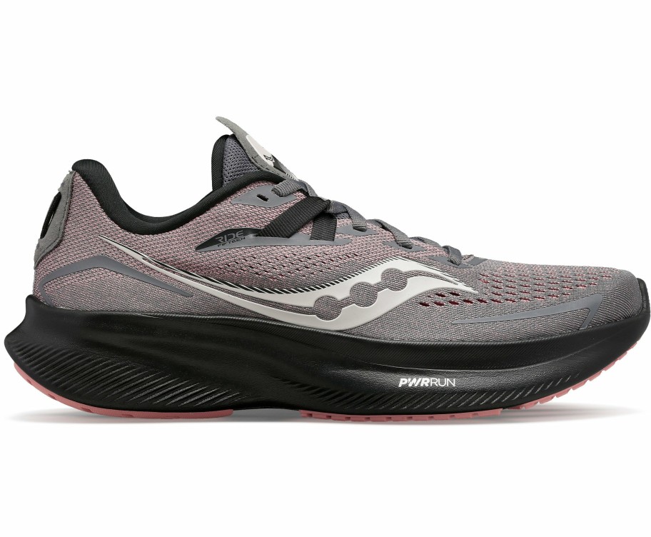 Footwear * | Saucony Women'S Ride 15 (22 Charcoal/Shell)