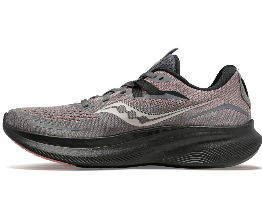 Footwear * | Saucony Women'S Ride 15 (22 Charcoal/Shell)