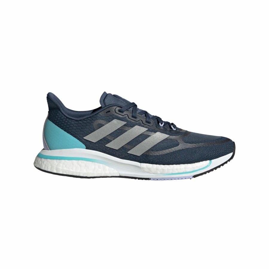 Footwear * | Adidas Women'S Supernova + (Crew Navy / Silver Metallic / Pulse Aqua)