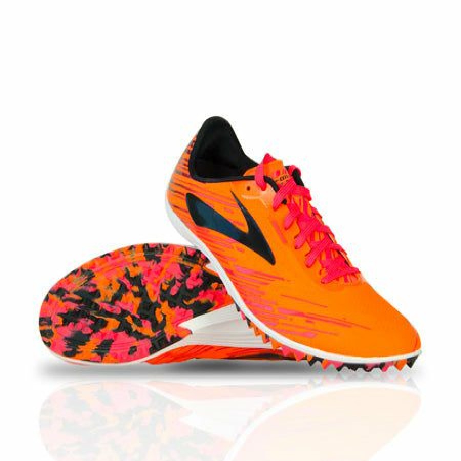 Footwear * | Brooks Men'S Mach 18 (861 Orange/Pink/Black)