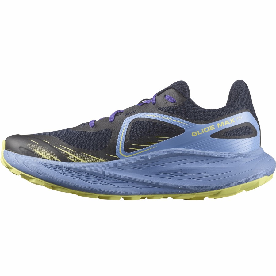 Footwear * | Salomon Men'S Glide Max Trail (Granada Sky/Dark Sapphire/Sunny Lime)