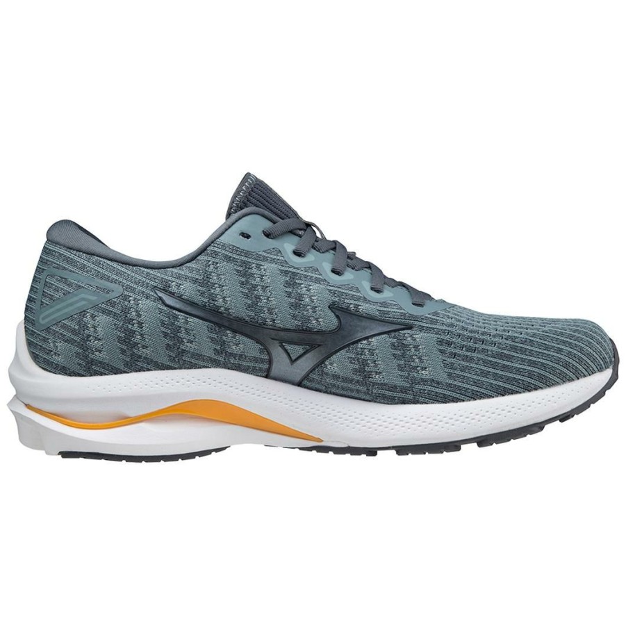 Footwear * | Mizuno Men'S Wave Rider 25 Waveknit (Trtu Trooper-Turbulence)