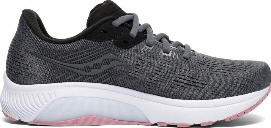 Footwear * | Saucony Women'S Guide 14 (45 Charcoal/Rose)