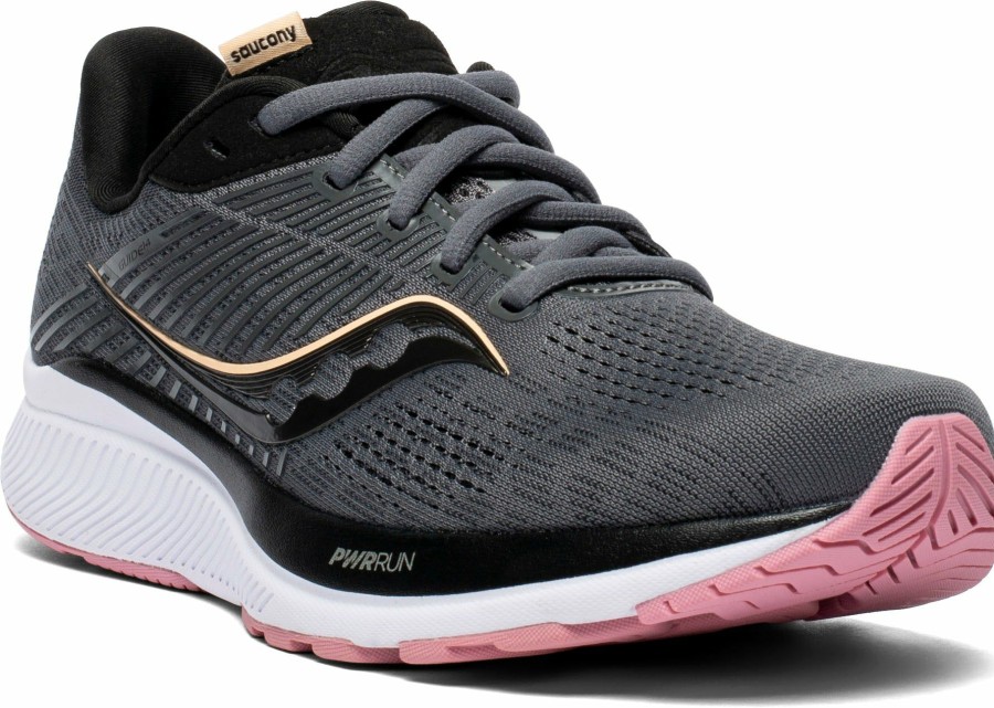 Footwear * | Saucony Women'S Guide 14 (45 Charcoal/Rose)