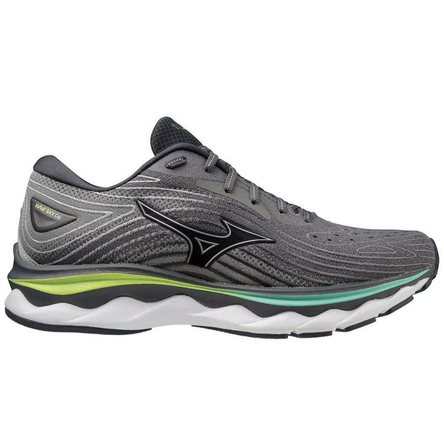 Footwear * | Mizuno Men'S Wave Sky 6 (9I73 Quiet Shade/Silver)