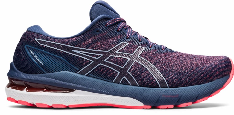 Footwear * | Asics Women'S Gt-2000 10 (700 Blazing Coral/Thunder Blue)