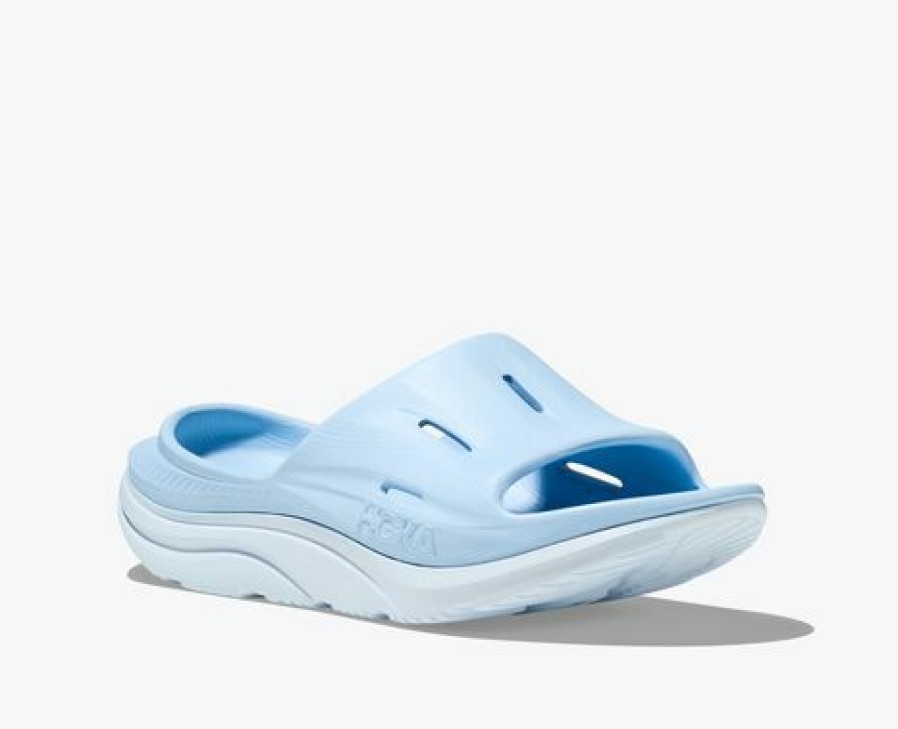 Footwear * | Hoka U Ora Recovery Slide 3 (Iwab Ice Water/Airy Blue)