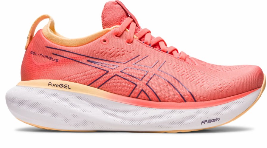 Footwear * | Asics Women'S Gel-Nimbus 25 (700 Papaya/Dusty Purple)